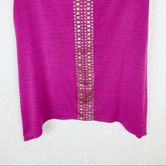 ☀️SALE☀️ I.N. Studio embellished shark bite top boho - Picture 2 of 8